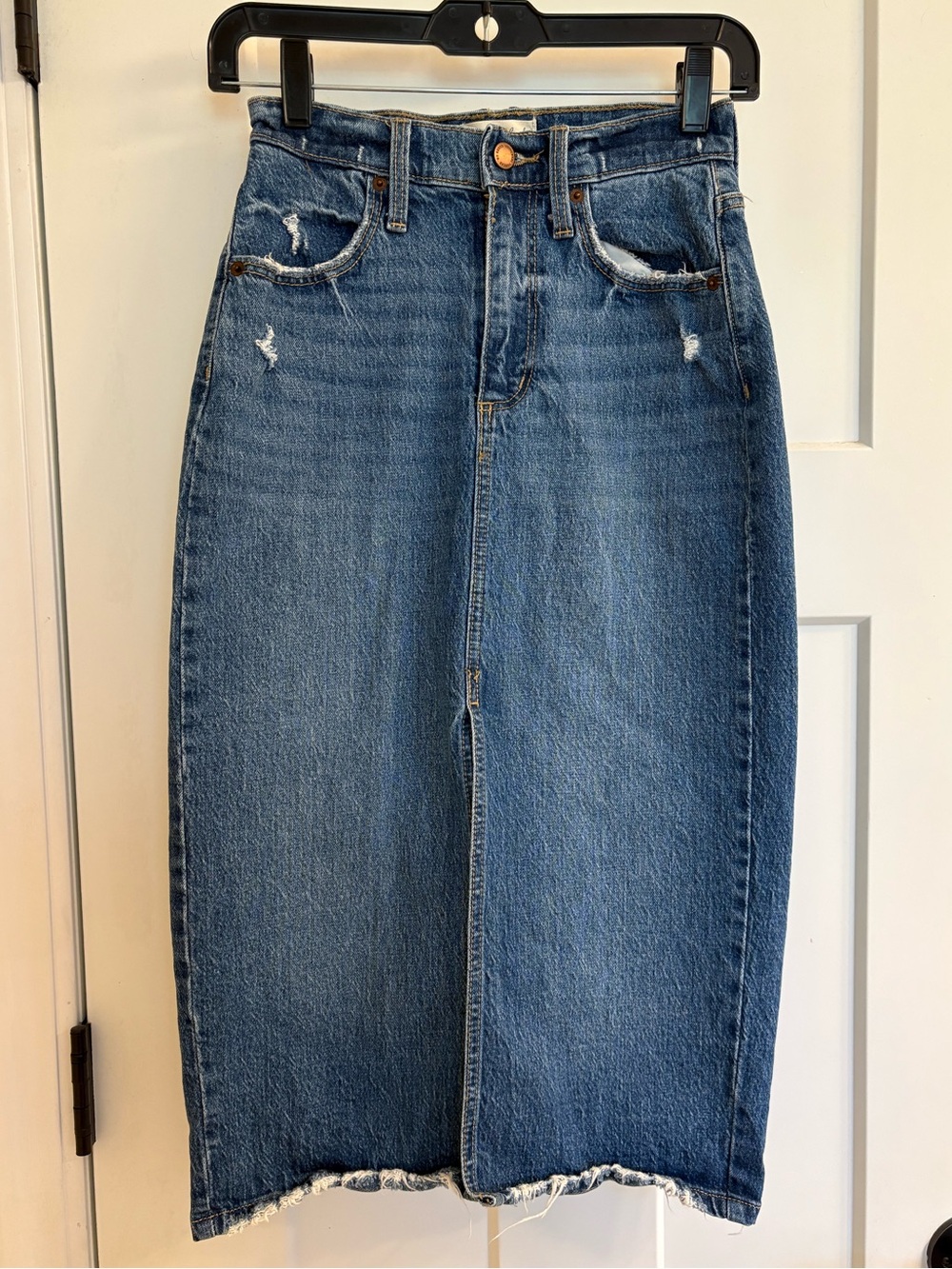 Universal Thread High-Rise Denim Maxi Skirt